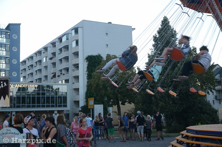 Ladys auf den Rummel