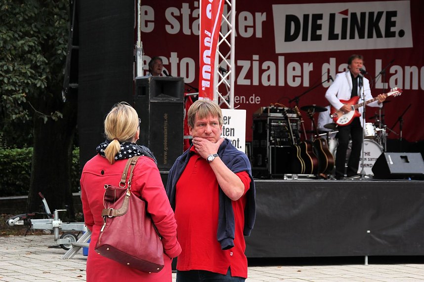 Linker Wahlkampf in Nordhausen