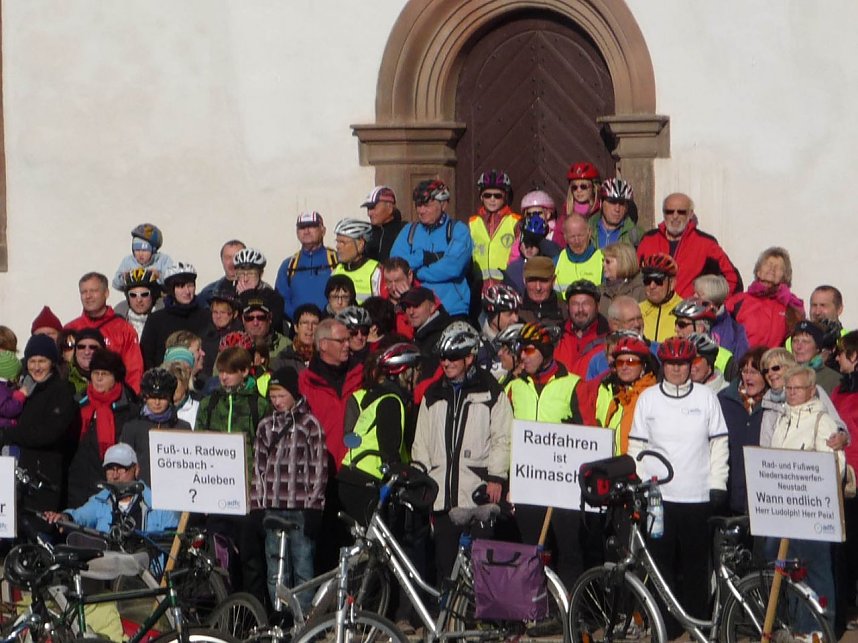 Demo f&uuml;r Radwege