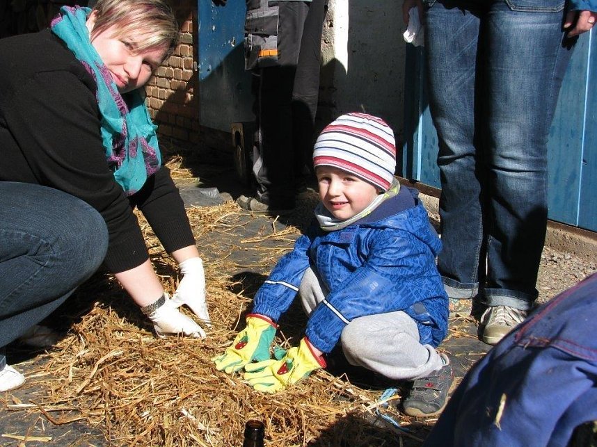 Kirmesvorbereitungen in Obergebra