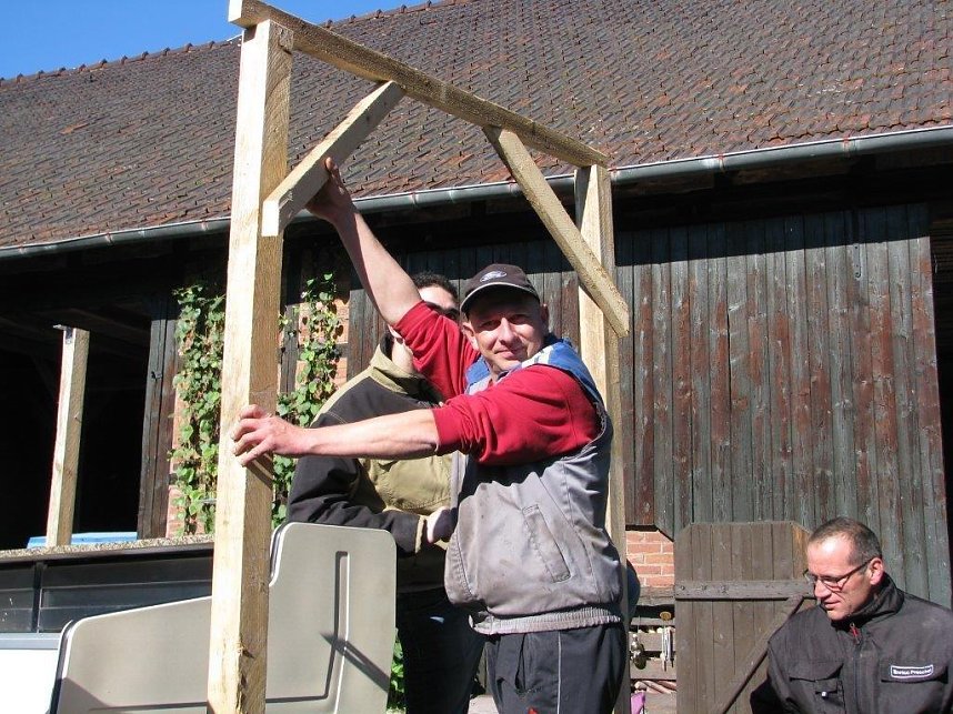 Kirmesvorbereitungen in Obergebra