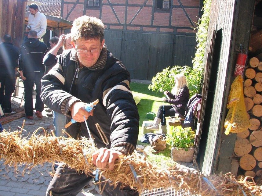 Kirmesvorbereitungen in Obergebra