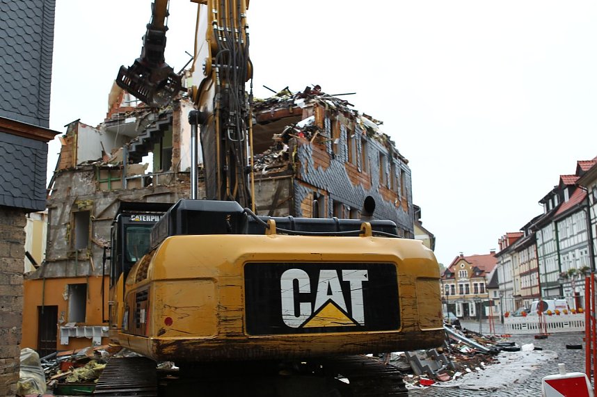 Abriss am Altentor in Nordhausen