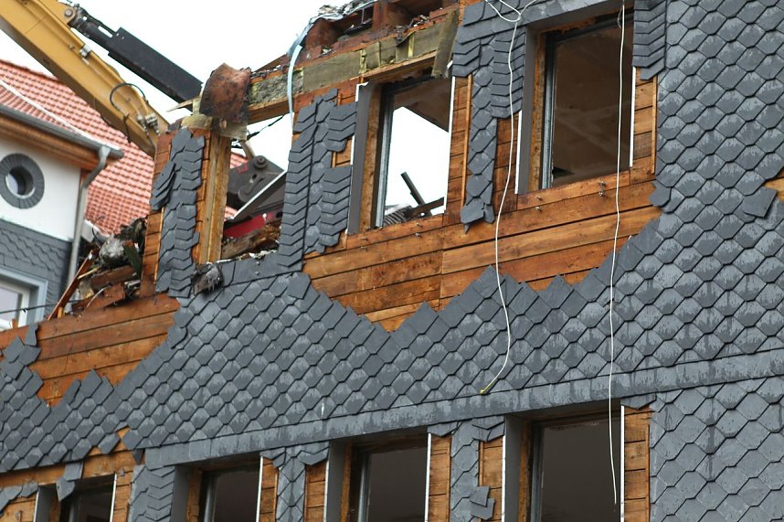 Abriss am Altentor in Nordhausen