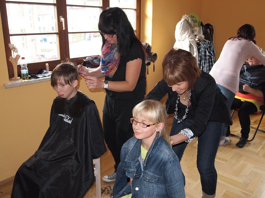 Vorher, nachher - Modenschau in Bleicherode