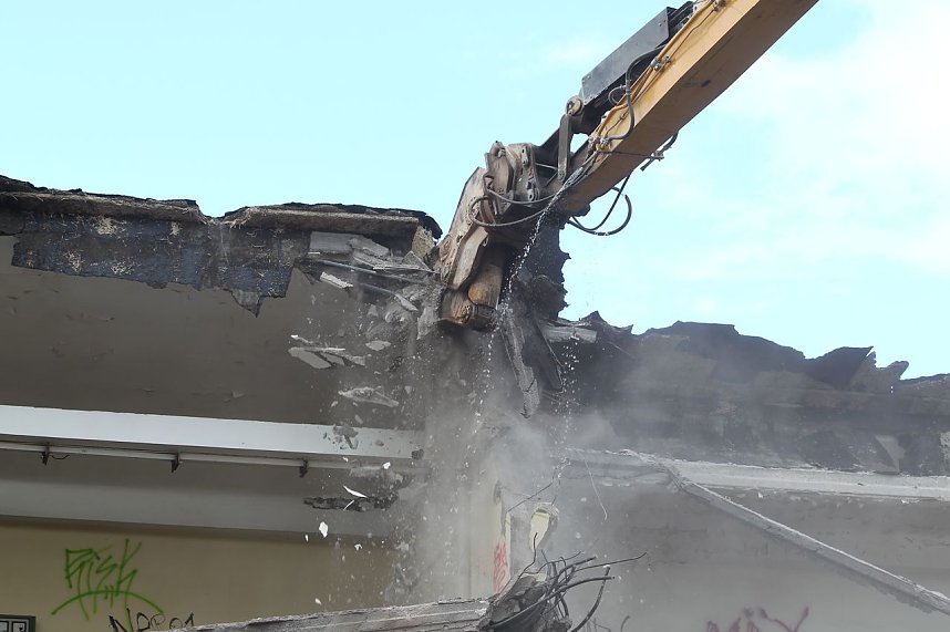 Eine Schule verschwindet