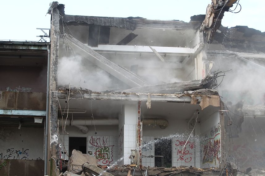 Eine Schule verschwindet