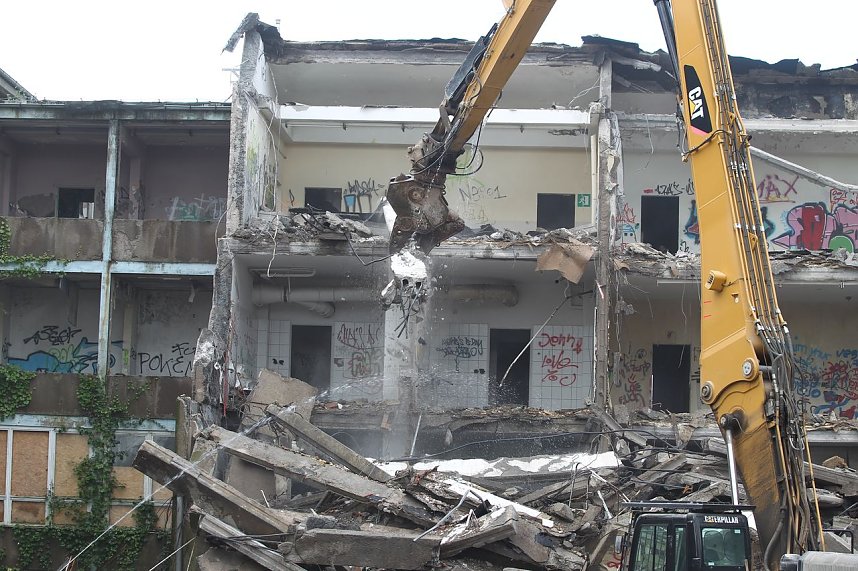 Eine Schule verschwindet