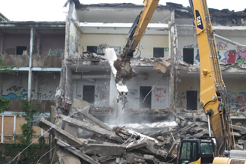 Eine Schule verschwindet