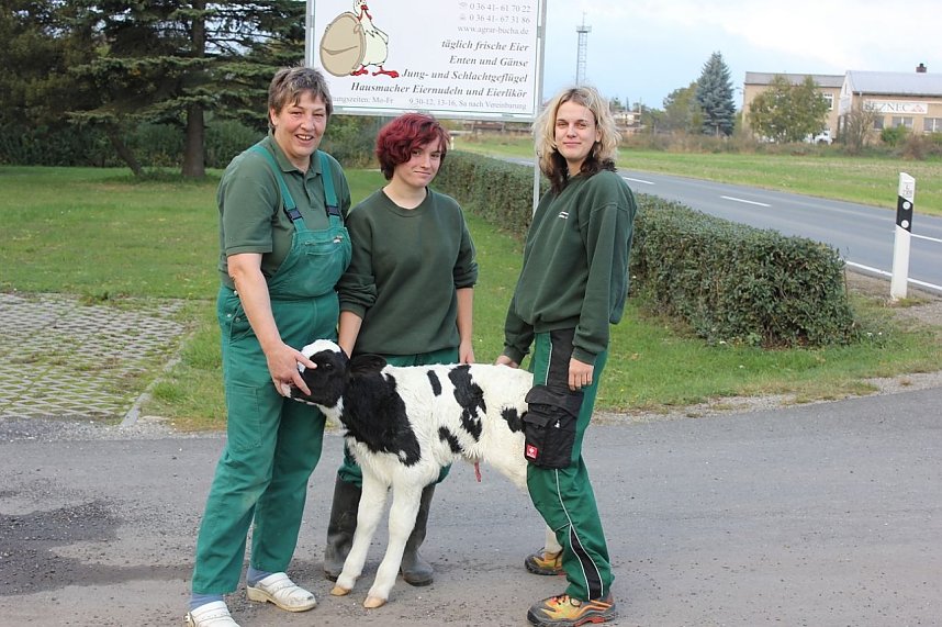 K&auml;lbchen auf der Piste