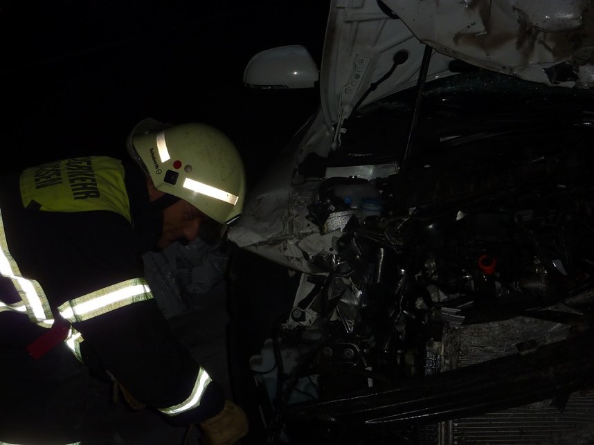 Crash am Morgen auf der A 38