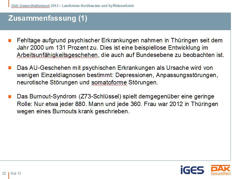 Entwicklung Krankenstand in der Region
