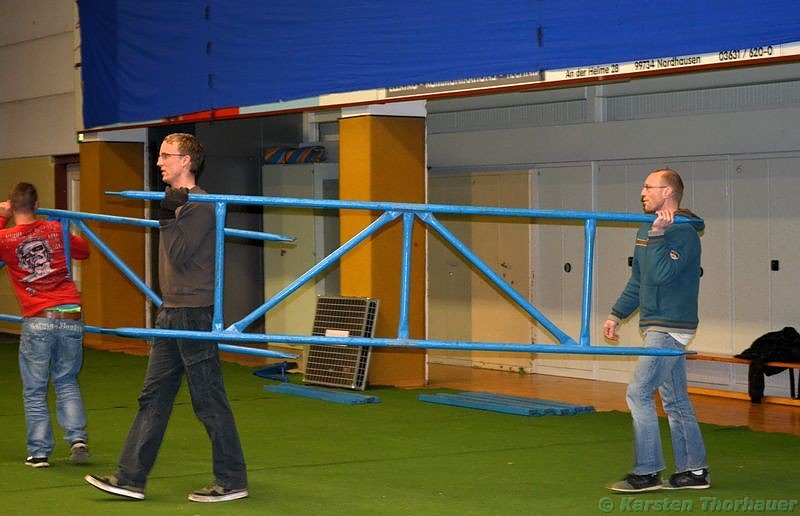 Vorbereitungen auf die Boxnacht