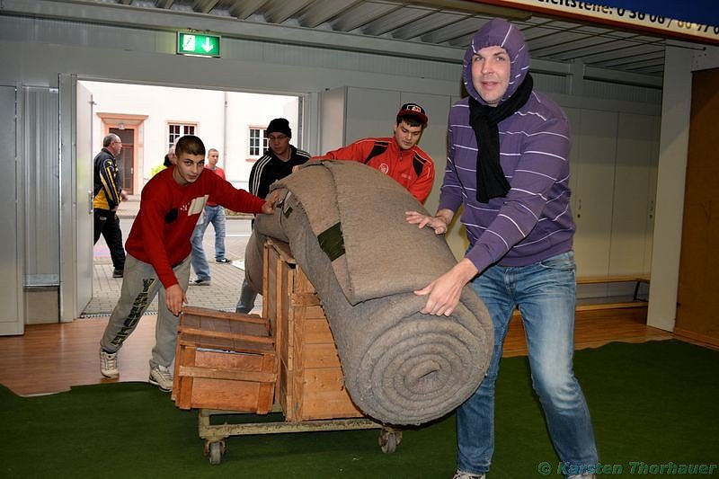 Vorbereitungen auf die Boxnacht