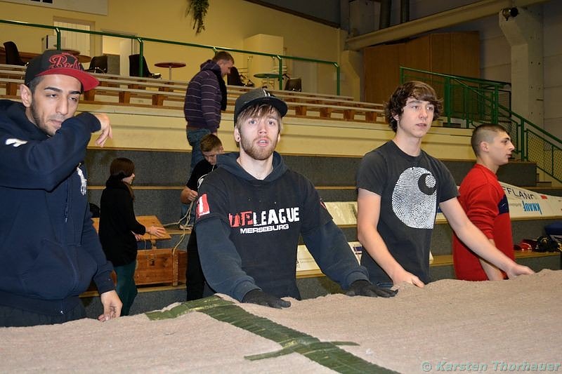 Vorbereitungen auf die Boxnacht