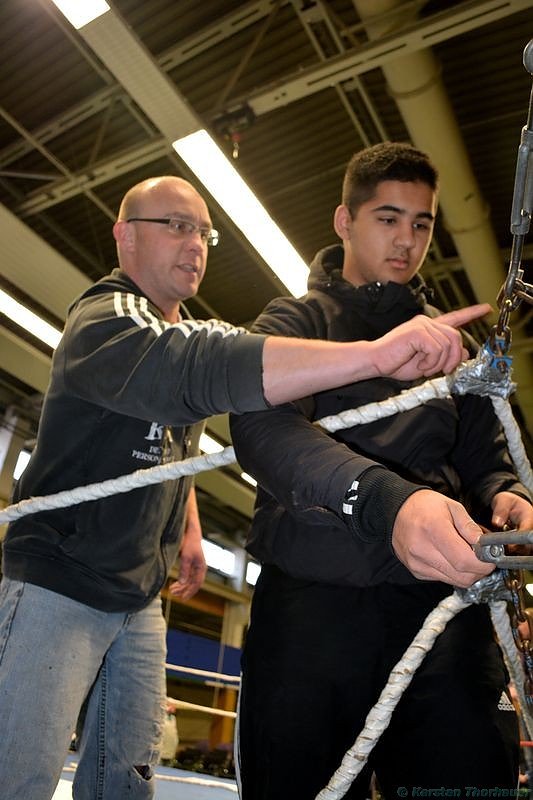 Vorbereitungen auf die Boxnacht