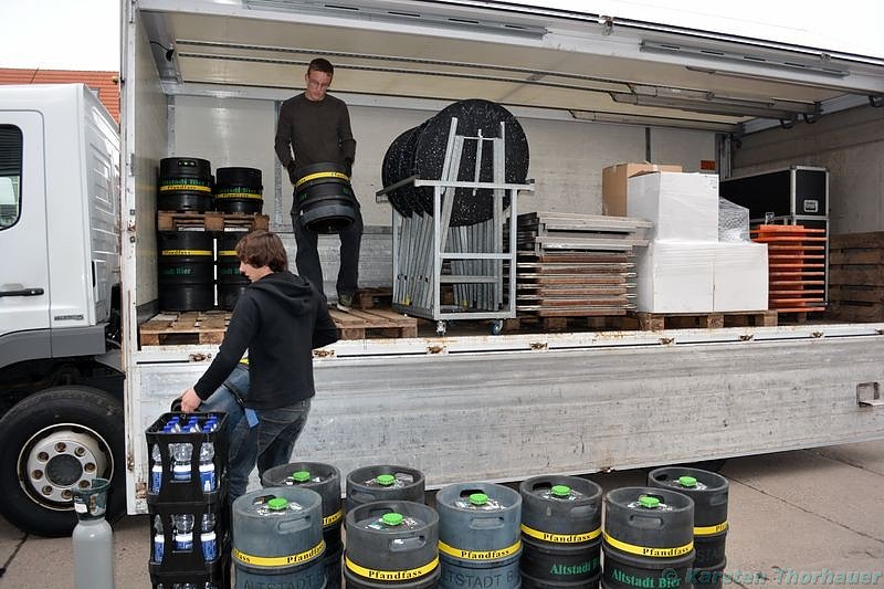 Vorbereitungen auf die Boxnacht