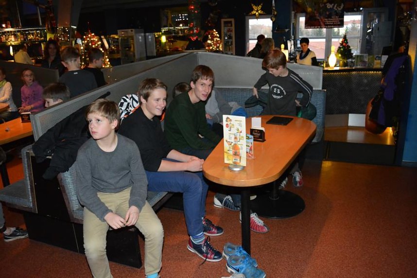 Weihnachtsfeier auf der Bowlingbahn