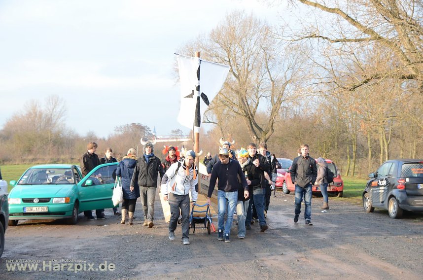 Eisbaden der FH Nordhausen