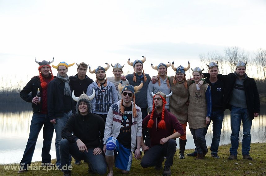 Eisbaden der FH Nordhausen