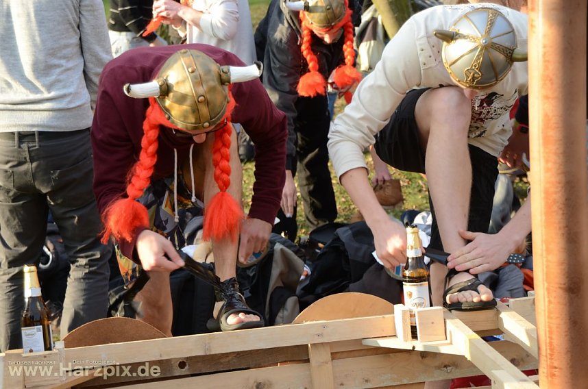 Eisbaden der FH Nordhausen