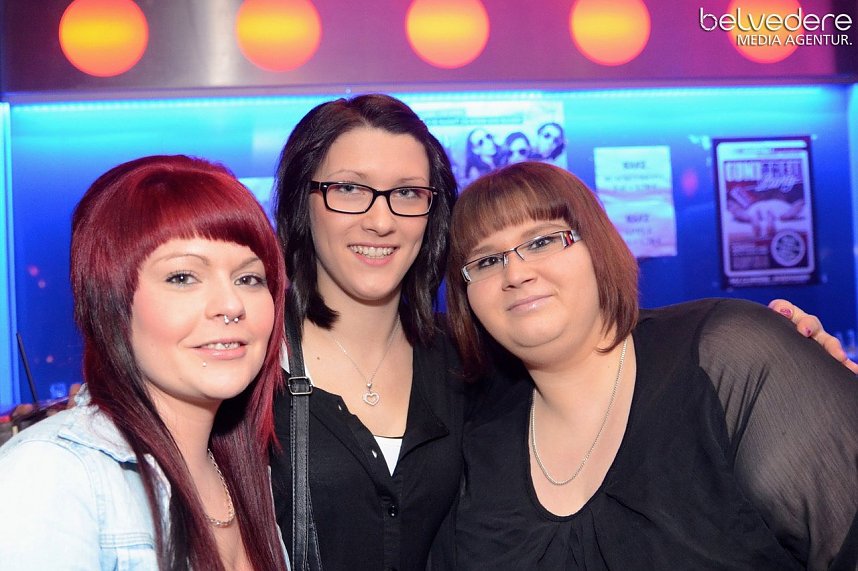 Konfetti-Explosion im Sax 