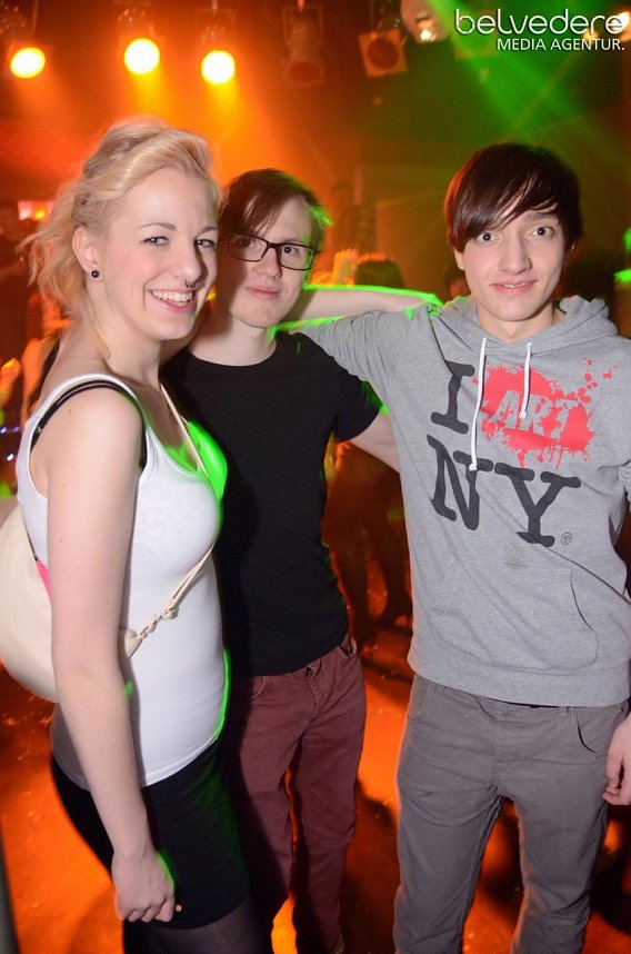 Konfetti-Explosion im Sax 