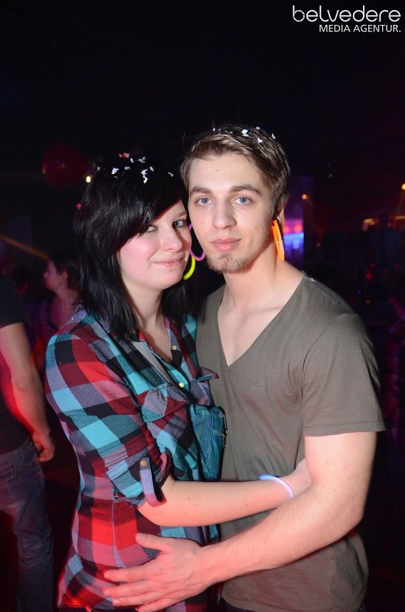 Konfetti-Explosion im Sax 