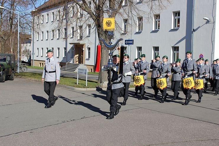 Indienststellung  des neuen Bataillons in Th&uuml;ringen
