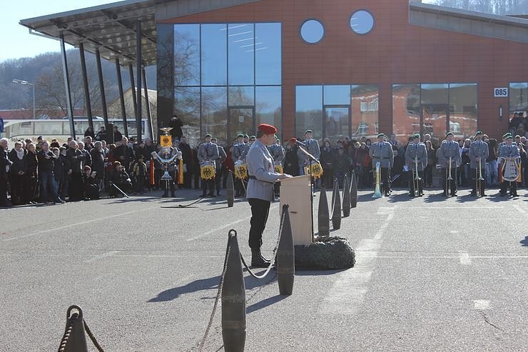 Indienststellung  des neuen Bataillons in Th&uuml;ringen