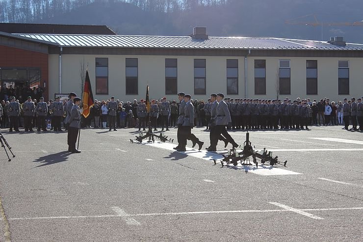 Indienststellung  des neuen Bataillons in Th&uuml;ringen
