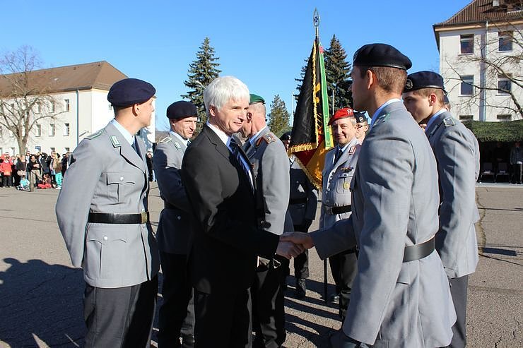 Indienststellung  des neuen Bataillons in Th&uuml;ringen