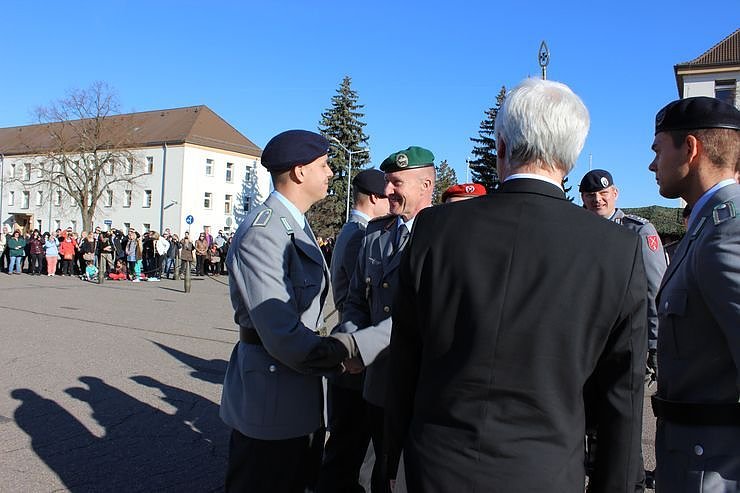 Indienststellung  des neuen Bataillons in Th&uuml;ringen