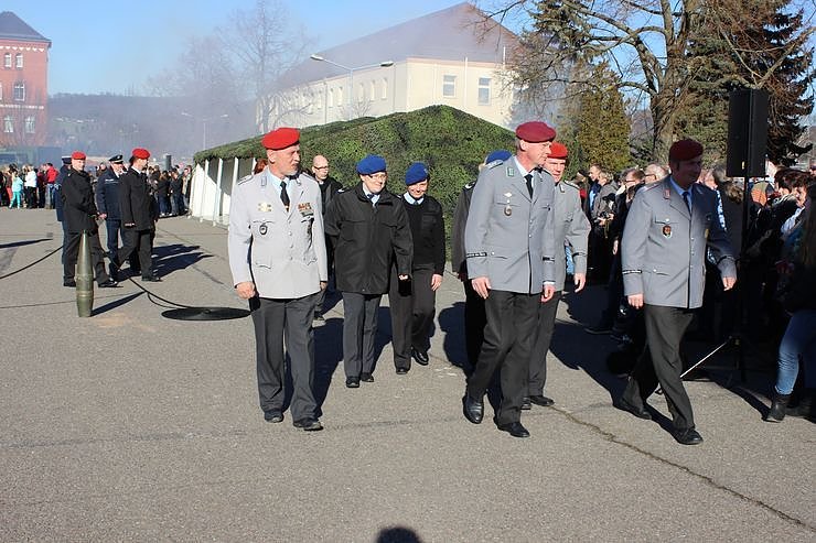 Indienststellung  des neuen Bataillons in Th&uuml;ringen
