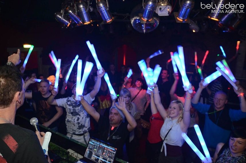 Viele bunte Lichter im Sax