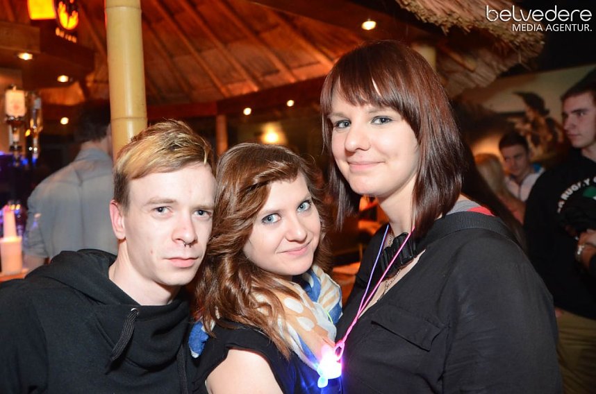 Viele bunte Lichter im Sax