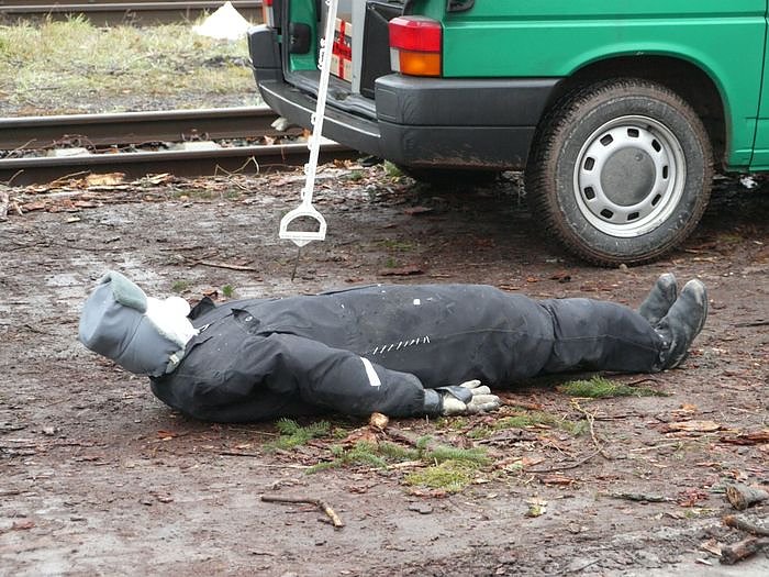 Einsatz bei Bahnunfall
