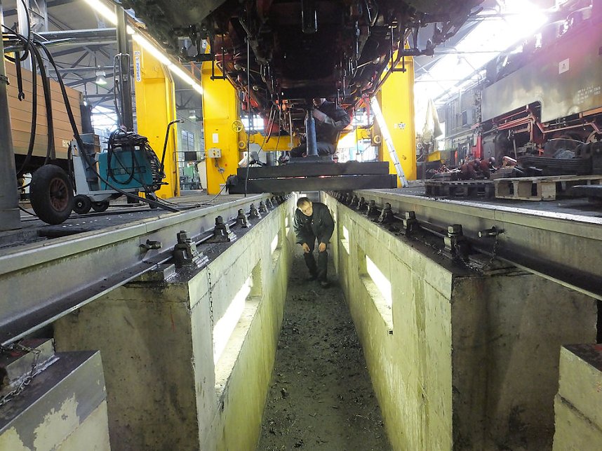 Zu Besuch im Bahnbetriebswerk
