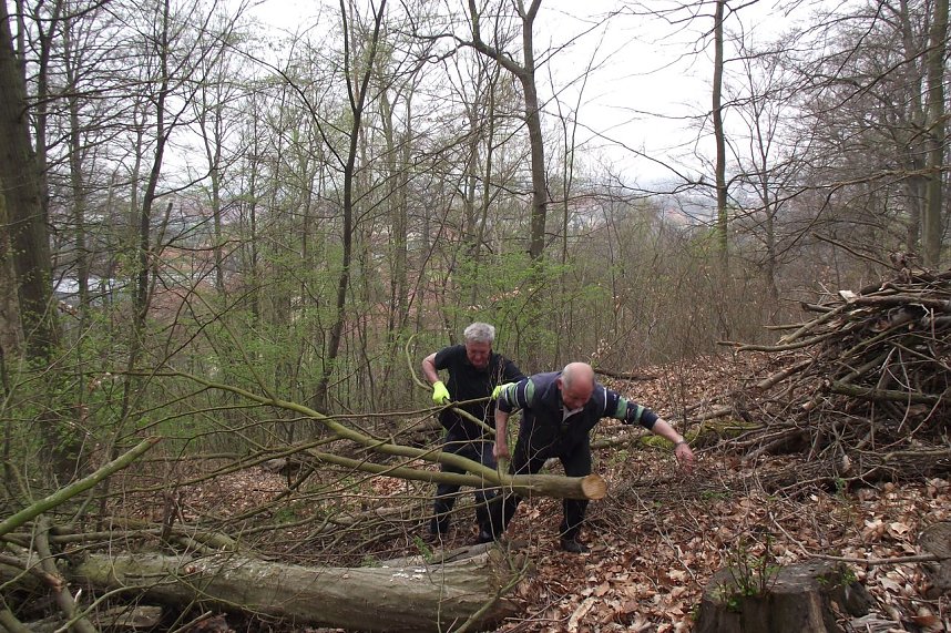 Zweit Amtsleiter im Einsatz: Jens Kohlhause (Bauamt) und Christian Kowal (Ordnungsamt)