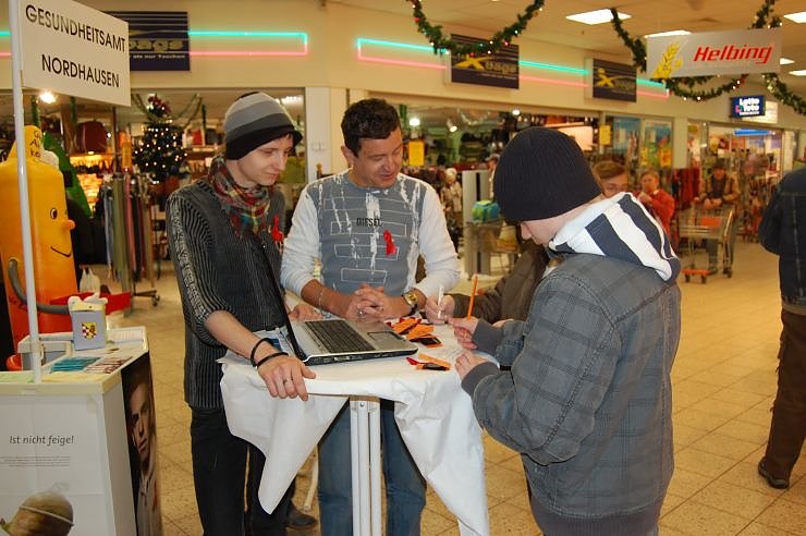 Welt-Aids-Tag Veranstaltung S&uuml;dharzgalerie.nnz-City-Scout on Tour