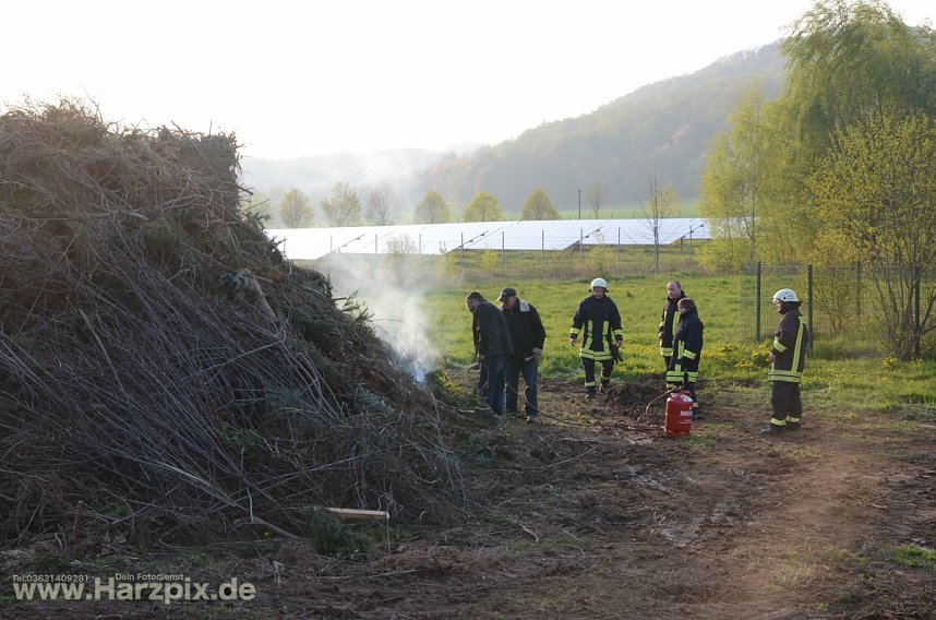 Osterfeuer in Ilfeld