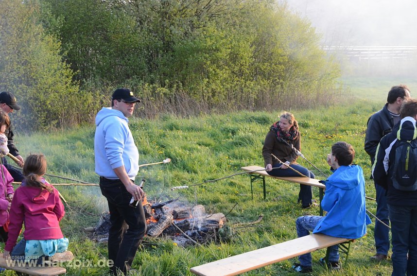 Osterfeuer in Ilfeld