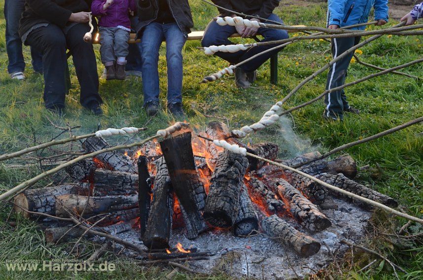 Osterfeuer in Ilfeld