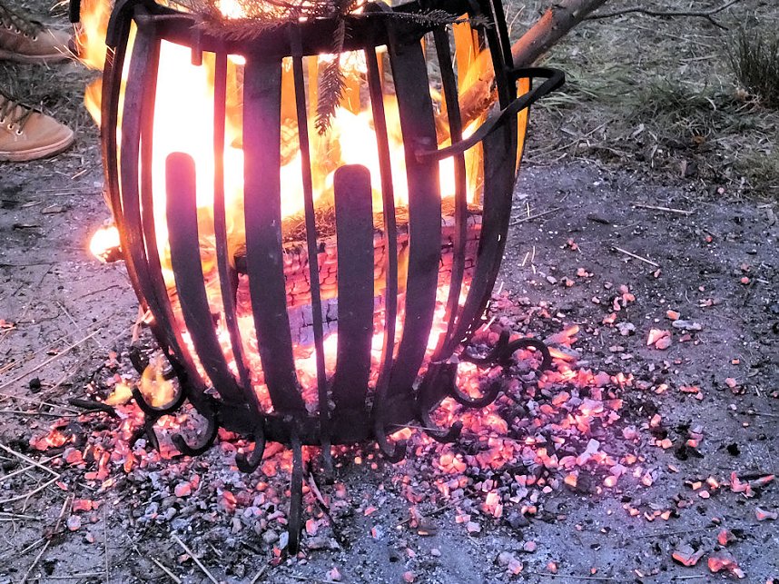 Osterfeuer in Nordhausen Nord