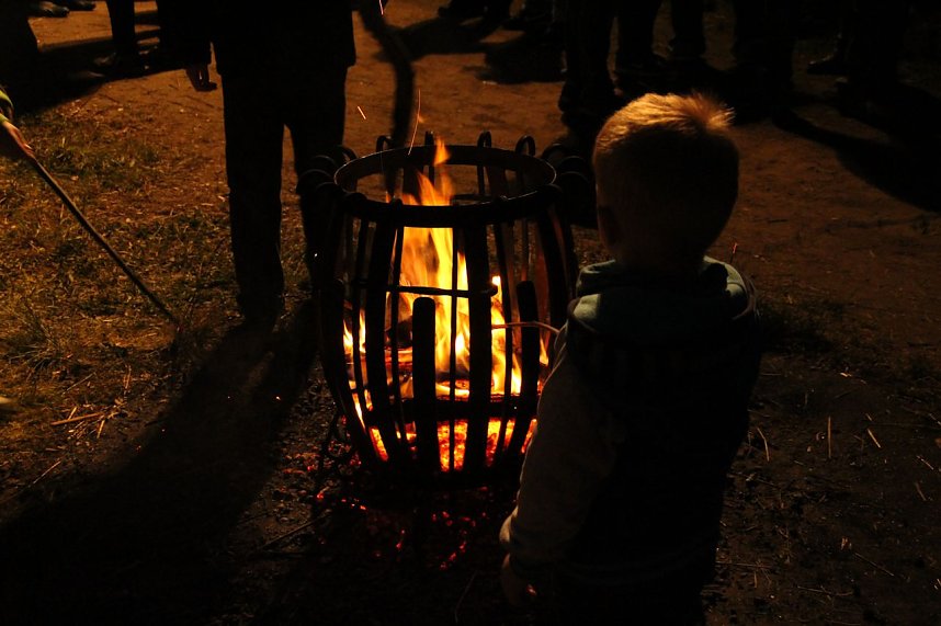 Osterfeuer in Nordhausen Nord
