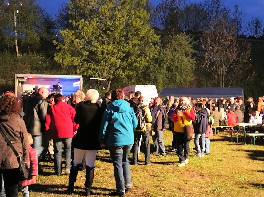 Osterfeuer in Nordhausen Nord