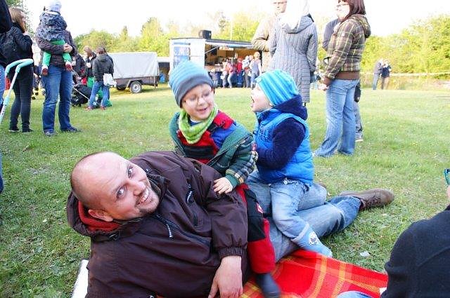 Osterfeuer in Obergebra