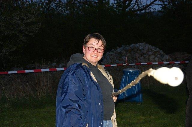 Osterfeuer in Obergebra