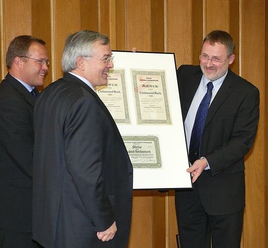 Stammaktien f&uuml;r Prof. Bauer