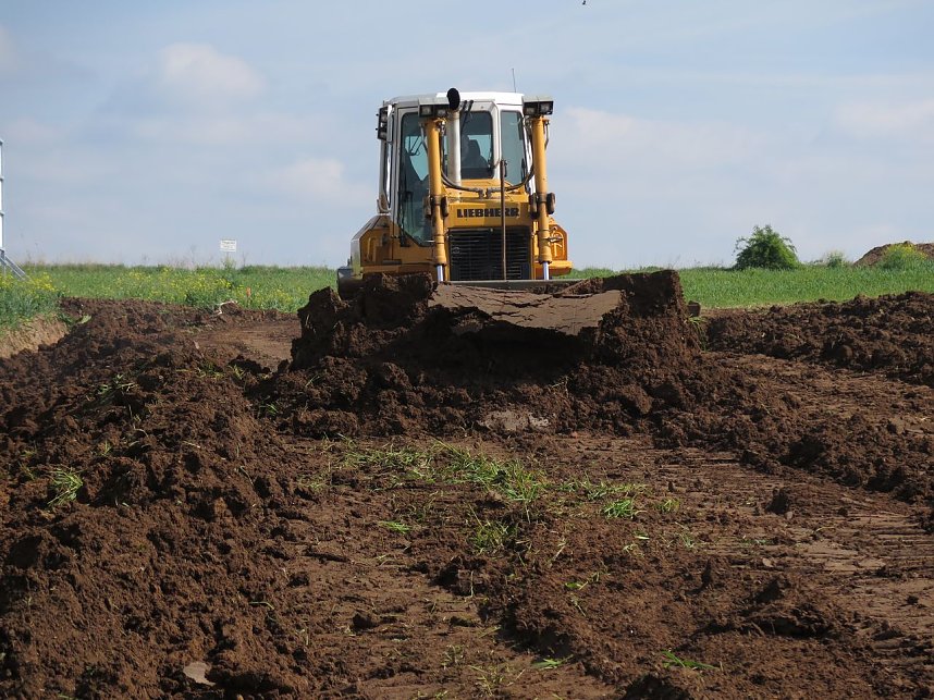 Baustart bei Bielen